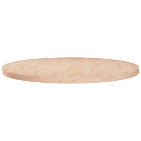 Superficie de mesa redonda madera de roble sin tratar Ø70x2,5cm