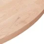 Runde Tischplatte unbehandeltes Eichenholz Ø70x2,5cm von vidaXL, Tischplatten - Ref: Foro24-342904, Preis: 80,79 €, Rabatt: %