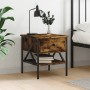 Nachttisch aus geräuchertem Eichenholzwerkstoff, 40 x 42 x 45 cm von vidaXL, Nachttische - Ref: Foro24-825957, Preis: 49,99 €...