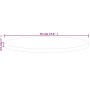Runde Tischplatte unbehandeltes Eichenholz Ø70x2,5cm von vidaXL, Tischplatten - Ref: Foro24-342904, Preis: 74,80 €, Rabatt: %