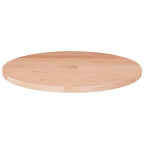 Superficie de mesa redonda madera de roble sin tratar Ø40x1,5cm