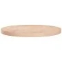 Round oak wood table top untreated surface Ø60x4 cm by vidaXL, Table tops - Ref: Foro24-342910, Price: 93,80 €, Discount: %