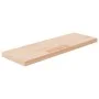 Untreated solid oak wood shelf board 60x20x2.5 cm by vidaXL, Shelves and shelves - Ref: Foro24-342935, Price: 27,14 €, Discou...