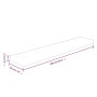 Regalbrett aus unbehandeltem massivem Eichenholz, 100 x 20 x 4 cm von vidaXL, Regale und Regale - Ref: Foro24-342951, Preis: ...