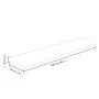Regalbrett aus unbehandeltem massivem Eichenholz, 100 x 20 x 4 cm von vidaXL, Regale und Regale - Ref: Foro24-342951, Preis: ...