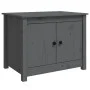 Solid gray pine wood coffee table 71x49x55 cm by vidaXL, Coffee table - Ref: Foro24-820928, Price: 86,06 €, Discount: %