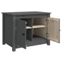 Solid gray pine wood coffee table 71x49x55 cm by vidaXL, Coffee table - Ref: Foro24-820928, Price: 102,29 €, Discount: %