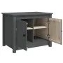 Solid gray pine wood coffee table 71x49x55 cm by vidaXL, Coffee table - Ref: Foro24-820928, Price: 86,06 €, Discount: %