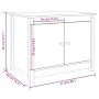Mesa de centro de madera maciza de pino gris 71x49x55 cm de vidaXL, Mesas de centro - Ref: Foro24-820928, Precio: 86,06 €, De...