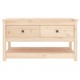 Mesa de centro de madera maciza de pino 102x49x55 cm de vidaXL, Mesas de centro - Ref: Foro24-820921, Precio: 94,77 €