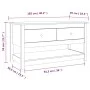 Solid pine wood coffee table 102x49x55 cm by vidaXL, Coffee table - Ref: Foro24-820921, Price: 92,83 €, Discount: %