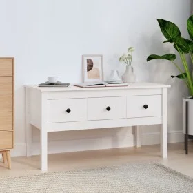 Solid white pine wood coffee table 102x49x55 cm by vidaXL, Coffee table - Ref: Foro24-820942, Price: 98,31 €, Discount: %