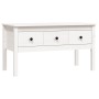 Mesa de centro de madera maciza de pino blanca 102x49x55 cm de vidaXL, Mesas de centro - Ref: Foro24-820942, Precio: 99,28 €,...