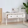 Couchtisch aus massivem weißem Kiefernholz, 102 x 49 x 55 cm von vidaXL, Couchtisch - Ref: Foro24-820942, Preis: 98,31 €, Rab...