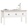 Couchtisch aus massivem weißem Kiefernholz, 102 x 49 x 55 cm von vidaXL, Couchtisch - Ref: Foro24-820942, Preis: 99,33 €, Rab...