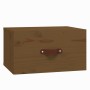 Honigbrauner wandmontierter Nachttisch 40x29,5x22 cm von vidaXL, Schließfächer und Lagerschränke - Ref: Foro24-820992, Preis:...