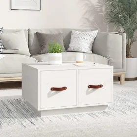Couchtisch aus massivem weißem Kiefernholz 60x53x35 cm von vidaXL, Couchtisch - Ref: Foro24-820967, Preis: 96,05 €, Rabatt: %