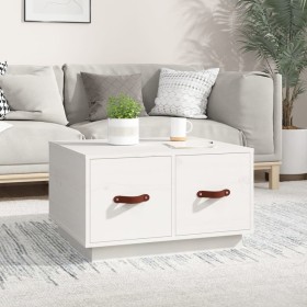 Couchtisch aus massivem weißem Kiefernholz 60x53x35 cm von vidaXL, Couchtisch - Ref: Foro24-820967, Preis: 97,30 €, Rabatt: %