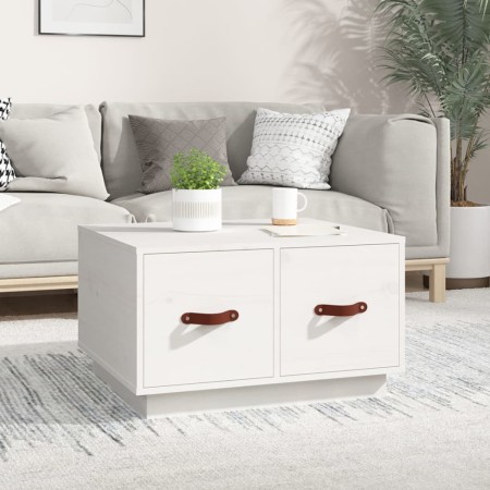 Couchtisch aus massivem weißem Kiefernholz 60x53x35 cm von vidaXL, Couchtisch - Ref: Foro24-820967, Preis: 97,30 €, Rabatt: %
