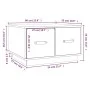 Couchtisch aus massivem weißem Kiefernholz 60x53x35 cm von vidaXL, Couchtisch - Ref: Foro24-820967, Preis: 96,05 €, Rabatt: %