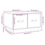 Couchtisch aus massivem weißem Kiefernholz 60x53x35 cm von vidaXL, Couchtisch - Ref: Foro24-820967, Preis: 97,30 €, Rabatt: %