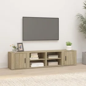 Mueble TV 2 uds madera contrachapada roble Sonoma 80x31,5x36 cm de vidaXL, Muebles TV - Ref: Foro24-819443, Precio: 74,87 €, ...