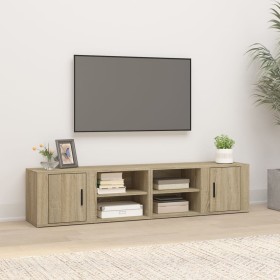TV-Schrank 2 Einheiten Sonoma-Eichensperrholz 80x31,5x36 cm von vidaXL, TV-Möbel - Ref: Foro24-819443, Preis: 75,75 €, Rabatt: %