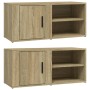 TV-Schrank 2 Einheiten Sonoma-Eichensperrholz 80x31,5x36 cm von vidaXL, TV-Möbel - Ref: Foro24-819443, Preis: 75,75 €, Rabatt: %