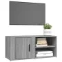 Sonoma gray plywood TV cabinet 80x31.5x36 cm by vidaXL, TV Furniture - Ref: Foro24-819448, Price: 44,75 €, Discount: %