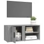 Sonoma gray plywood TV cabinet 80x31.5x36 cm by vidaXL, TV Furniture - Ref: Foro24-819448, Price: 44,75 €, Discount: %