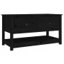 Couchtisch aus massivem Kiefernholz schwarz 102x49x55 cm von vidaXL, Couchtisch - Ref: Foro24-820925, Preis: 130,91 €, Rabatt: %