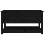 Couchtisch aus massivem Kiefernholz schwarz 102x49x55 cm von vidaXL, Couchtisch - Ref: Foro24-820925, Preis: 132,57 €, Rabatt: %