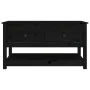 Couchtisch aus massivem Kiefernholz schwarz 102x49x55 cm von vidaXL, Couchtisch - Ref: Foro24-820925, Preis: 130,91 €, Rabatt: %