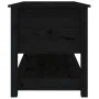 Couchtisch aus massivem Kiefernholz schwarz 102x49x55 cm von vidaXL, Couchtisch - Ref: Foro24-820925, Preis: 130,91 €, Rabatt: %