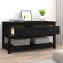 Couchtisch aus massivem Kiefernholz schwarz 102x49x55 cm von vidaXL, Couchtisch - Ref: Foro24-820925, Preis: 132,57 €, Rabatt: %