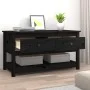 Solid black pine wood coffee table 102x49x55 cm by vidaXL, Coffee table - Ref: Foro24-820925, Price: 130,91 €, Discount: %
