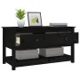 Couchtisch aus massivem Kiefernholz schwarz 102x49x55 cm von vidaXL, Couchtisch - Ref: Foro24-820925, Preis: 130,91 €, Rabatt: %