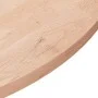 Round untreated oak wood table surface Ø80x2.5cm by vidaXL, Table tops - Ref: Foro24-342905, Price: 122,02 €, Discount: %