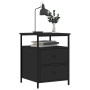 Mesita de noche madera de ingeniería negro 44x45x60 cm de vidaXL, Mesitas de noche - Ref: Foro24-826003, Precio: 72,78 €, Des...