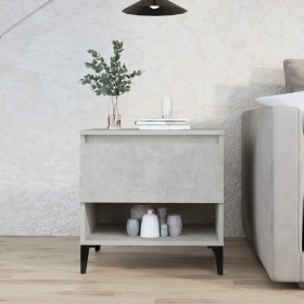 Concrete gray plywood side table 50x46x50 cm by vidaXL, Side tables - Ref: Foro24-819556, Price: 48,67 €, Discount: %