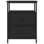 Mesita de noche madera de ingeniería negro 44x45x60 cm de vidaXL, Mesitas de noche - Ref: Foro24-826003, Precio: 72,78 €, Des...