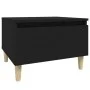 Mesa auxiliar de madera contrachapada negro 50x46x35 cm de vidaXL, Mesas auxiliares - Ref: Foro24-819502, Precio: 32,15 €, De...