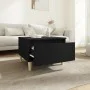 Mesa auxiliar de madera contrachapada negro 50x46x35 cm de vidaXL, Mesas auxiliares - Ref: Foro24-819502, Precio: 32,15 €, De...