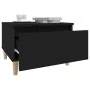 Mesa auxiliar de madera contrachapada negro 50x46x35 cm de vidaXL, Mesas auxiliares - Ref: Foro24-819502, Precio: 32,15 €, De...
