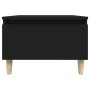 Mesa auxiliar de madera contrachapada negro 50x46x35 cm de vidaXL, Mesas auxiliares - Ref: Foro24-819502, Precio: 38,18 €, De...