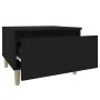 Mesa auxiliar de madera contrachapada negro 50x46x35 cm de vidaXL, Mesas auxiliares - Ref: Foro24-819502, Precio: 32,15 €, De...
