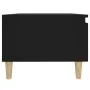 Mesa auxiliar de madera contrachapada negro 50x46x35 cm de vidaXL, Mesas auxiliares - Ref: Foro24-819502, Precio: 32,15 €, De...