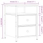 Mesita de noche madera de ingeniería negro 44x45x60 cm de vidaXL, Mesitas de noche - Ref: Foro24-826003, Precio: 72,78 €, Des...