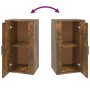 Smoked oak plywood sideboard 40x33x70 cm by vidaXL, Sideboards - Ref: Foro24-819417, Price: 53,22 €, Discount: %