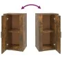 Smoked oak plywood sideboard 40x33x70 cm by vidaXL, Sideboards - Ref: Foro24-819417, Price: 52,59 €, Discount: %